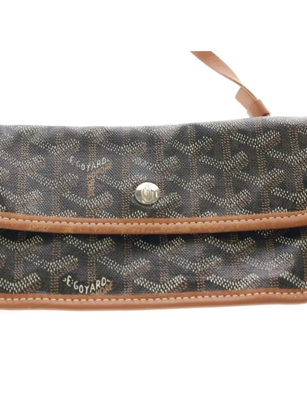 Goyard Saint Louis GM Tote Brown Leather